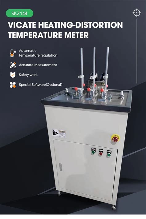 PC type Vicat Heating-distortion Temperature Meter service|heat deflection test vs vicat.